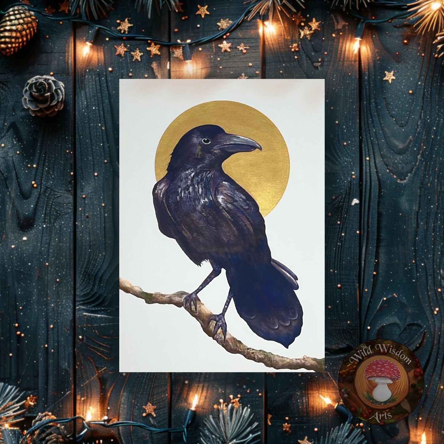 Celestial Crow - Hand finished